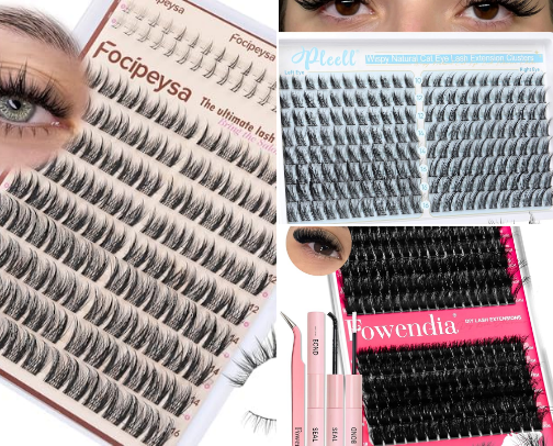The Best Affordable Lash Clusters on Amazon! cover photo collage