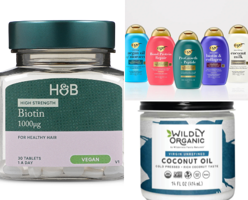 My budget friendly, gentle hair care must haves! cover photo collage