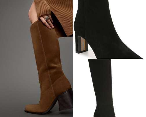 "Step into Style: [Your Brand] Knee-High Boots 😍" cover photo collage