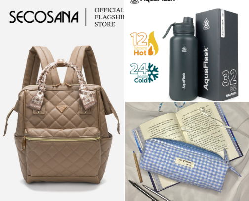 Back to school essentials cover photo collage