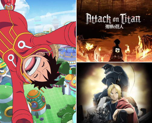 Action anime I like cover photo collage