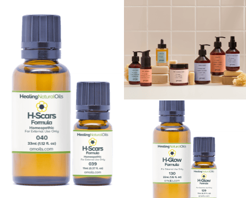 natural products for hair and skin cover photo collage