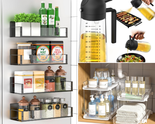 Affordable Home Finds Under $50: Kitchen & Organization cover photo collage