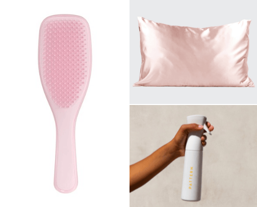 curly hair necessities cover photo collage