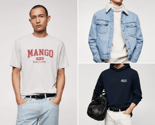 Autumn and winter in men's style cover photo collage