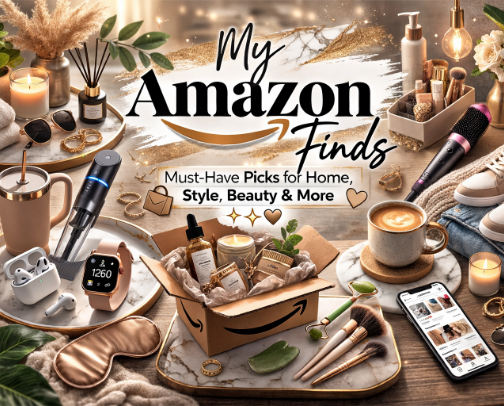 Amazon products that I always repurchase or swear by 🛒🎁 cover photo collage