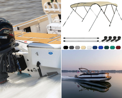 Boating finds cover photo collage