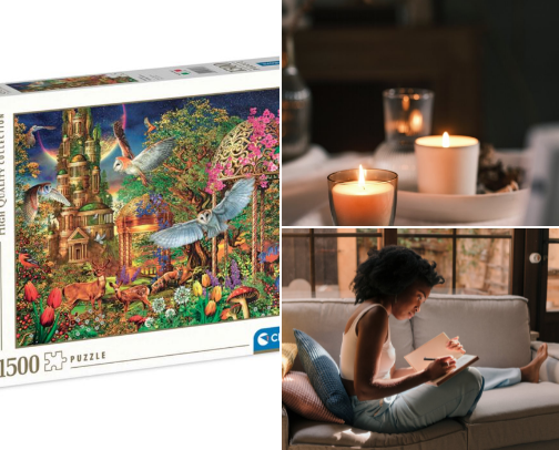 Things That Quiet My Brain Without a Screen 🧠 cover photo collage