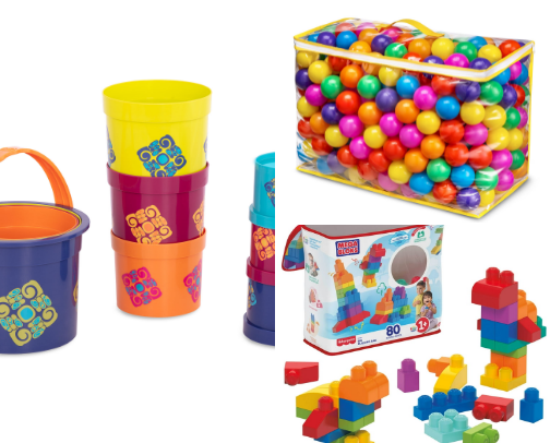 Toys my 1-2 year old ACTUALLY uses cover photo collage