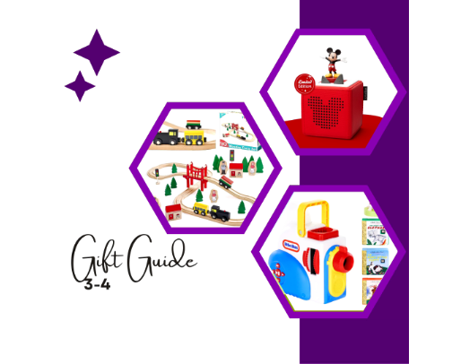 Gift guide ages 3-4 cover photo collage