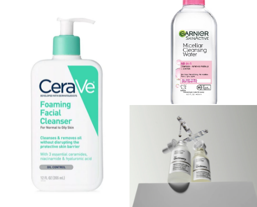 Skin care cover photo collage