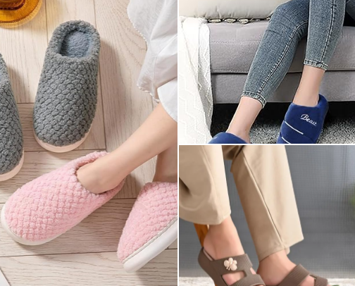 Women’s Flexible & Hard Sole House Slippers (budget friendly & multipurpose) cover photo collage