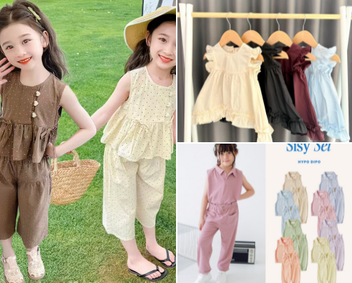 Cute & Comfy Girls’ Outfit cover photo collage