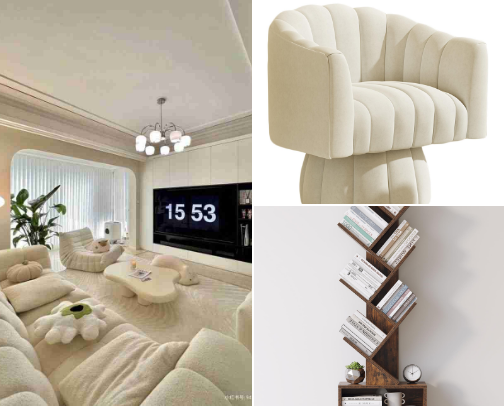 ✎ᝰ furniture i like cover photo collage