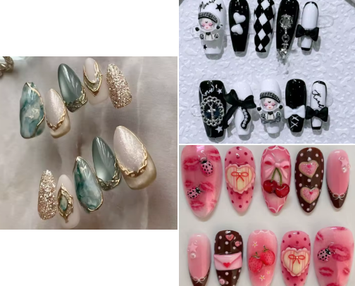 Press on nails for the win cover photo collage