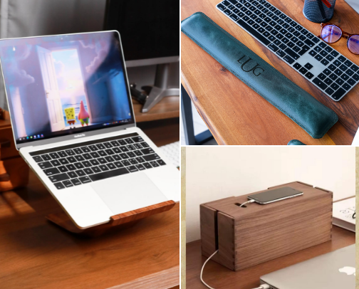 Desk Setup Essentials for Work From Home ✨ cover photo collage