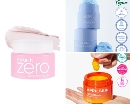 Korean Cleansing Balms That Work Well ✨ cover photo collage