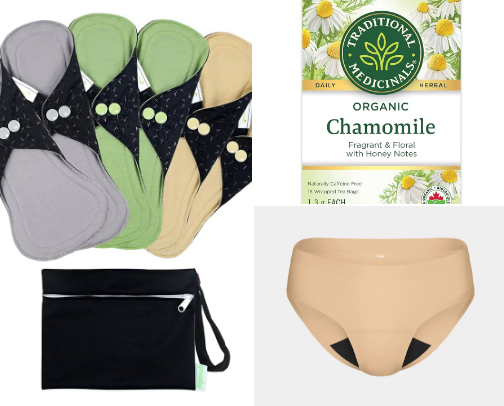 Organic Period Must Haves cover photo collage