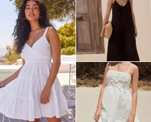 Summer dresses cover photo collage