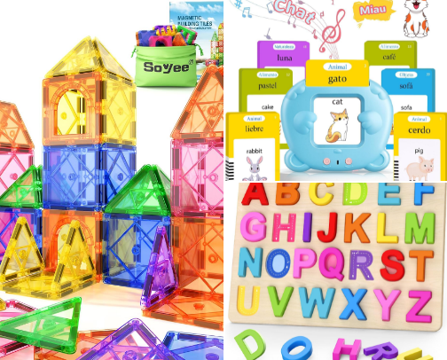 Toddler/preschool and Kindergarten educational toys and activities! 📚✏️ cover photo collage