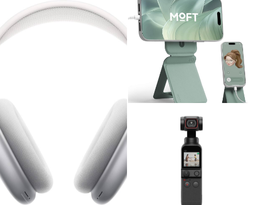 Items for the tech girlies cover photo collage