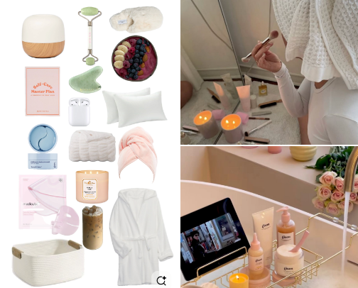 Spa day 🧖🏼‍♀️ cover photo collage