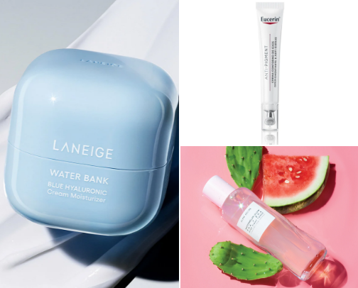 skincare routine cover photo collage