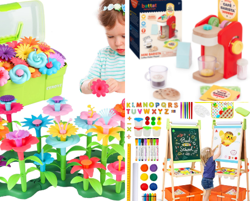 Kids Toys and Enrichment cover photo collage
