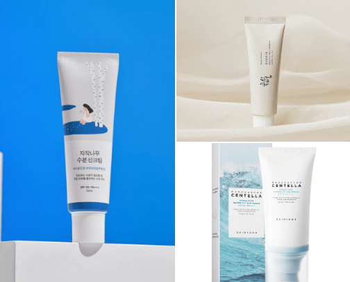 Best of Korean sunscreens cover photo collage