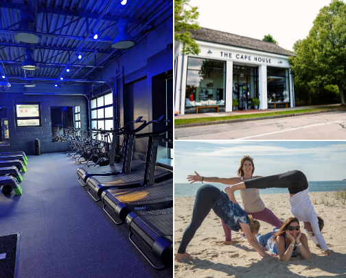 Sweat by the Sea: My Favorite Cape Cod Workouts (Falmouth • Mashpee • Centerville) cover photo collage
