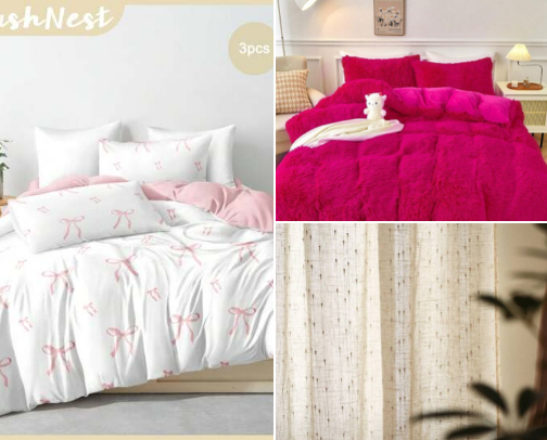 Textiles y hogar cover photo collage