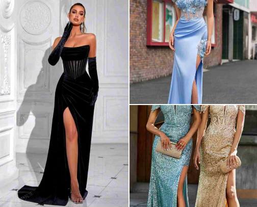 Prom dresses cover photo collage