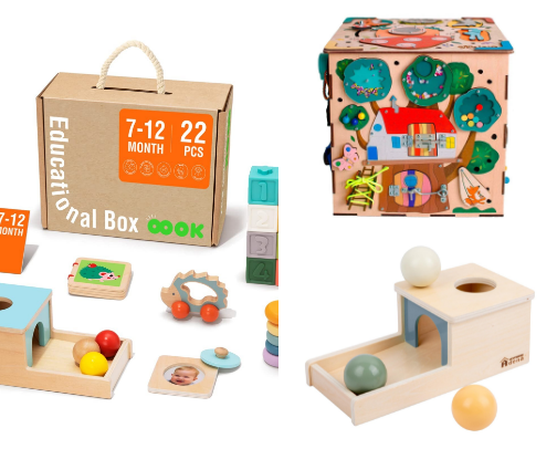 Favorite Educational Toys for 6–12 Month Babies cover photo collage