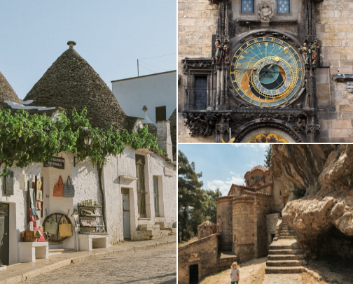 Global Journeys: Food, Travel & Art cover photo collage