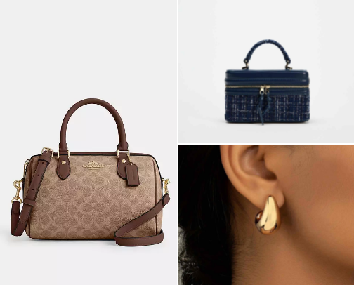Accessories and bags cover photo collage