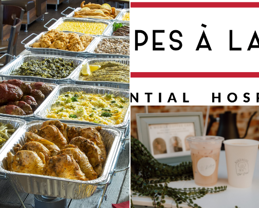 Food trucks and carts cover photo collage