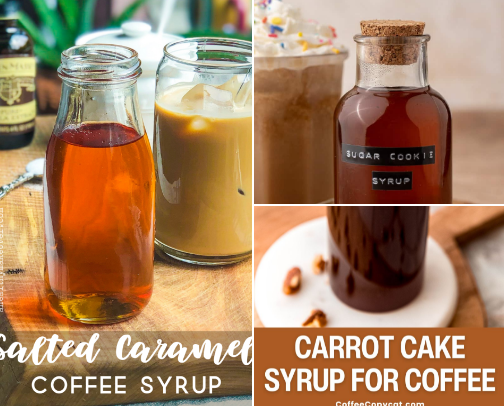 Top Coffee Syrup Recipes to Try and DIY! cover photo collage