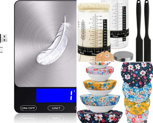 Sourdough Starter Kit cover photo collage