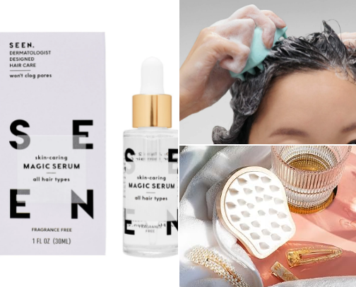 hair care cover photo collage