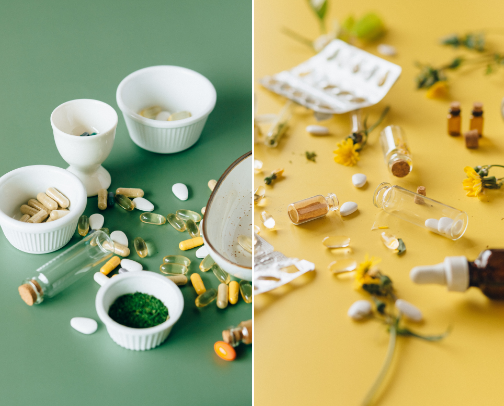 Curated Supplements for Healthier You 🍃 cover photo collage