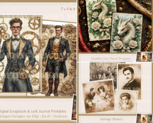 Digital Printable's for Crafters cover photo collage