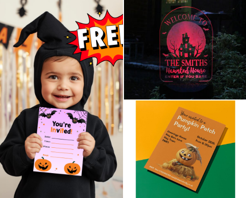Kids Halloween Party ideas cover photo collage