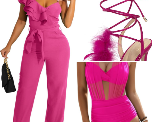 Elle Wood's PINK must-have's cover photo collage
