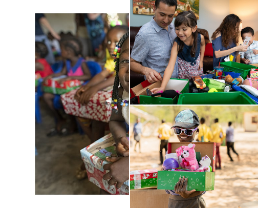 Samaritan's Purse - Operation Christmas Child cover photo collage
