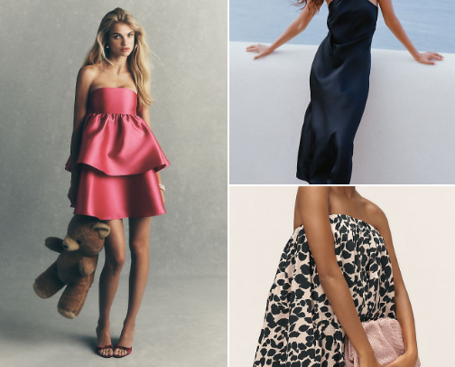 Classy party dresses cover photo collage