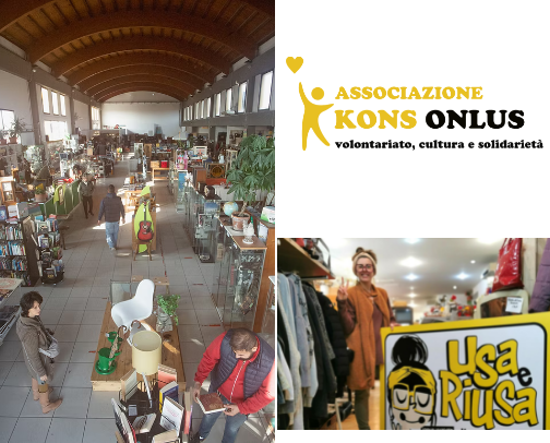 Choose sustainable, recycling and volunteering 🇮🇹 + apps cover photo collage