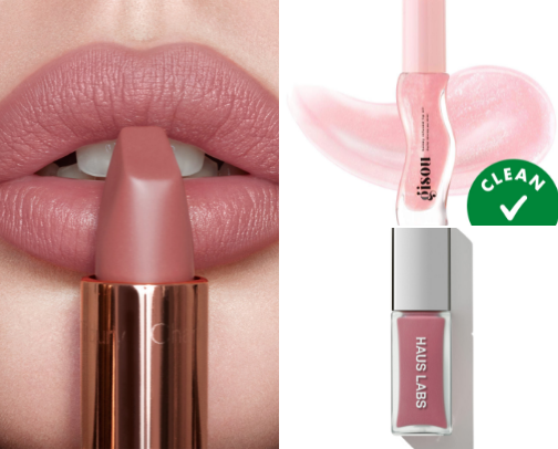 Lip products cover photo collage