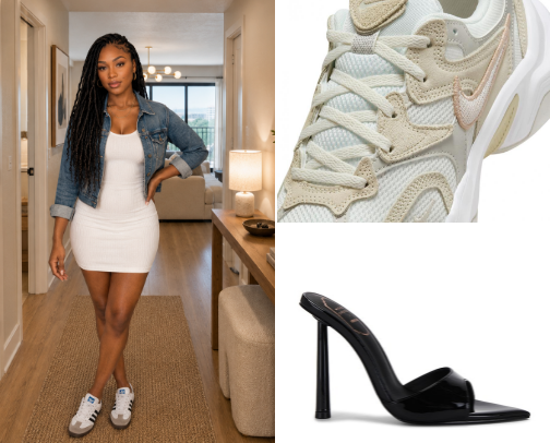 “Shoes I’d Actually Wear | Sneakers, Heels & Slides cover photo collage