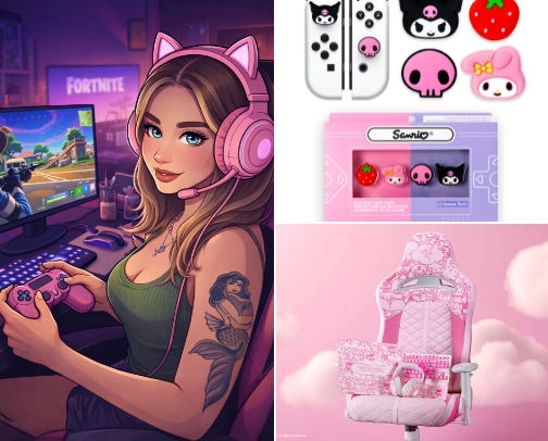game changing gaming accessories 💕 cover photo collage