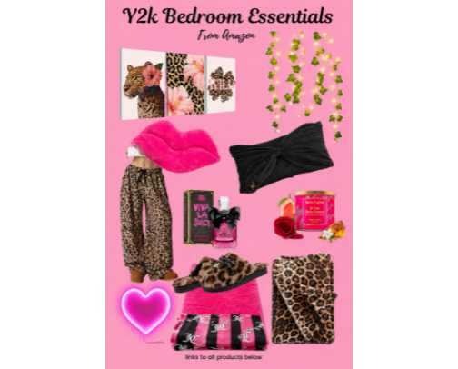 Y2K Bedroom Essentials from Amazon cover photo collage